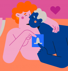 Deux personnes en train de faire l'amour